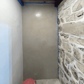 Customer Submitted Photo of Tadelakt Shower Wall